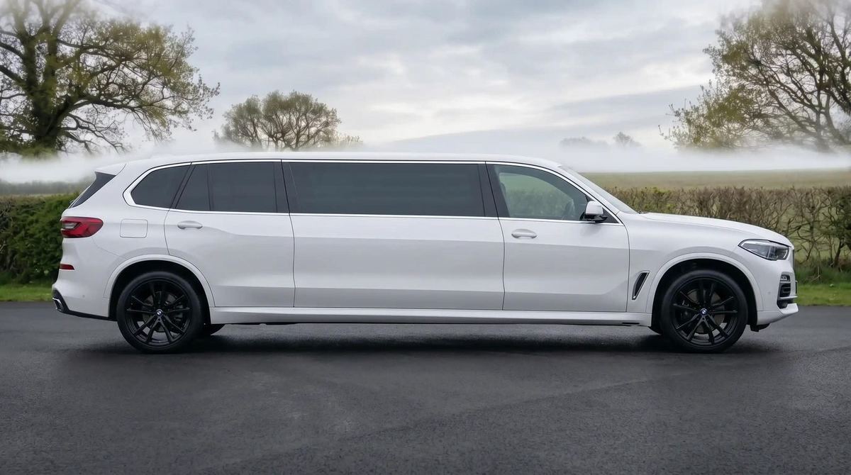 White BMW X7 limo City Limo